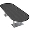 Skutchi Designs Racetrack Shaped 10 Person Conference Room Table, 46" W, 10 ft L, 29" H, Asian Night HAR-RAC-46x119-DOU-ASIANNIGHT - alternate 1